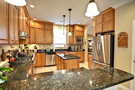 Kitchen cabinets and countertops